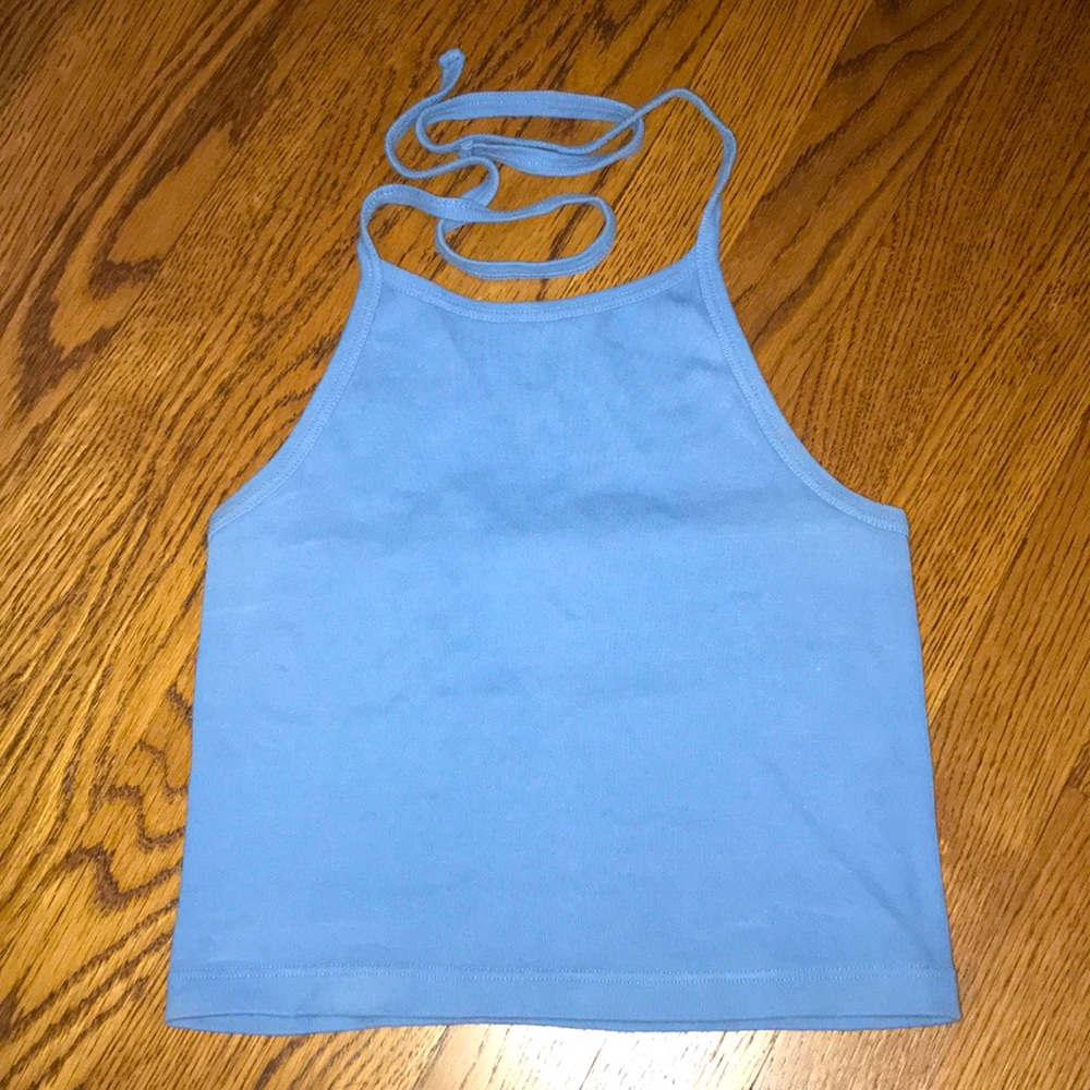 Brandy Melville Blue Halter Top SMALL